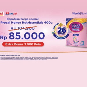 Exceptional Promotion on Alfamart! Dapatkan Promo S-26 Procal Honey 400gr di Alfamart